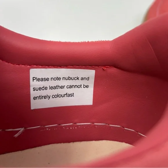 Gola Grandslam Suede Sneakers Coral/Off White/Gum Size 8 - Picture 5 of 16